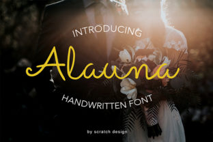 Alauna: A Light Handwritten Font for Handmade Labels, Invitations, and More