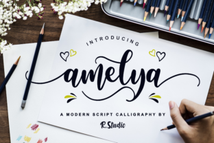 Amelya: A Delicate Handwritten Font for Elegant Craft and Product Design