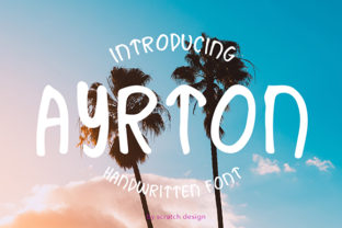 Ayrton: A Joyful Script Handwritten Font for Crafters and Sellers