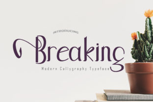 Breaking Font: Elegant Handwritten Style for Creative Projects