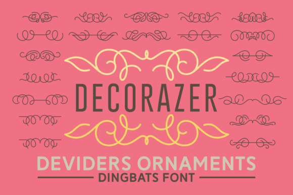 Decorazer: A Romantic Dingbats Font for Elegant Branding