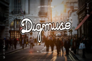 Digmuse: A Modern Handwritten Font for Crafters and Product Designers