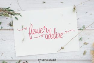 Flower Adaline: A Light & Elegant Script Handwritten Font for Small Business Branding