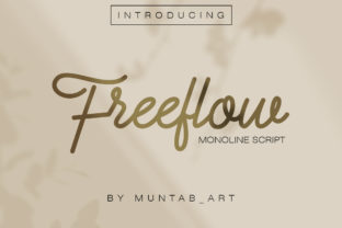 Freeflow: Elegant Monoline Script Font for Modern Branding