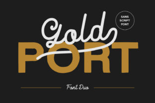 Gold Port: A Bold Script Font Duo for Handcrafted Web Design