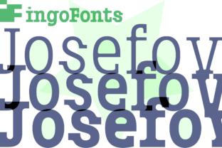 Josefov: A Narrow Slab Serif Font for Modern Brand Identity