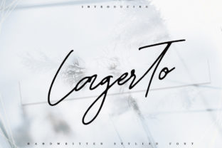 Lagerto: A Light and Beautiful Handwritten Font for Authentic Branding