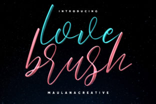 Love Brush: A Bold Handwritten Font for Romantic Editorial Design