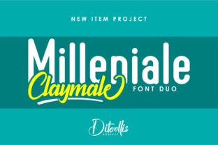 Milleniale Duo: Playful Sans Serif Fonts for Campaign Graphics