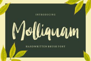 Molliquam: A Charming Handwritten Font for Editorial Design and Digital Publishing