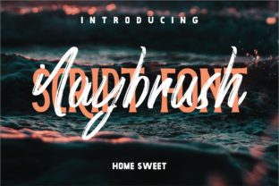 Naybrushy: A Bold Handwritten Font for Crafty Makers and Product Designers
