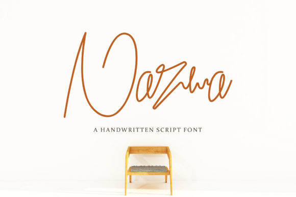 Nazwa Script Handwritten Font for Standout Brand Visuals