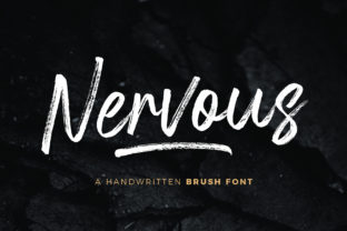 Nervous: A Bold Handwritten Brush Font for Web Design and Digital Branding
