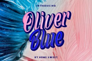 Oliver Blue: A Bold Handwritten Font for Crafters and Makers
