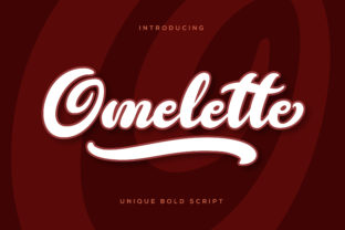 Omelette: A Playful Handwritten Font for Editorial Design