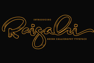 Raisahi Script Handwritten Font for Elegant Craft Projects