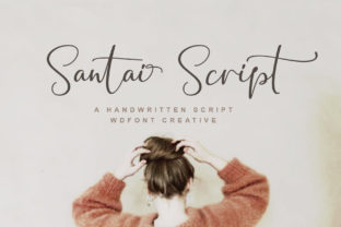 Santai Script Font for Handmade Branding & Printables