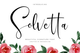 Solvetta: A Bold Script Font for High-Impact Campaign Design