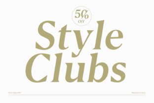 Style Clubs: A Chic Serif Font for Modern Web Design Projects