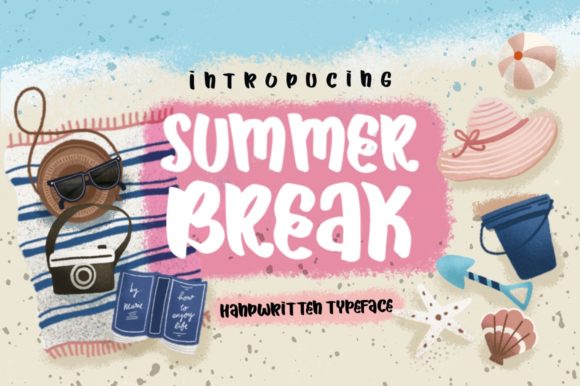 Summer Break: A Whimsical Handwritten Font for Branding