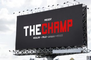 The Champ: A Sporty Sans Serif Font for High-Impact Web Design