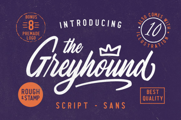 The Greyhound Family: A Retro Charm Font for Crafters and Sellers